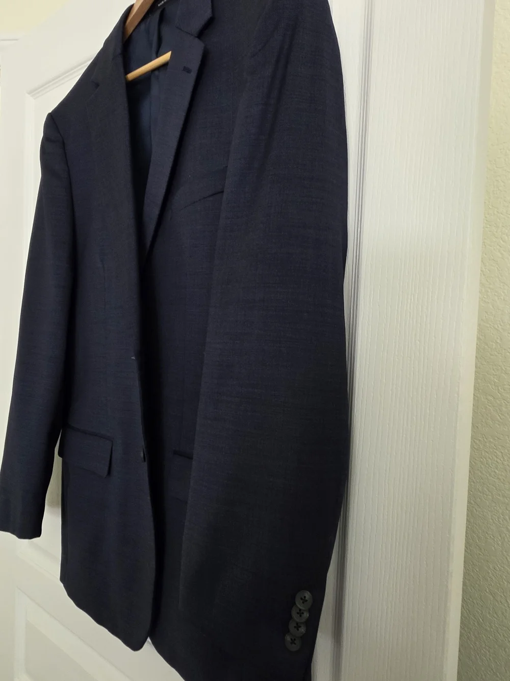 Men's Navy Blazer - Classic Single-Breasted Suit Jacket